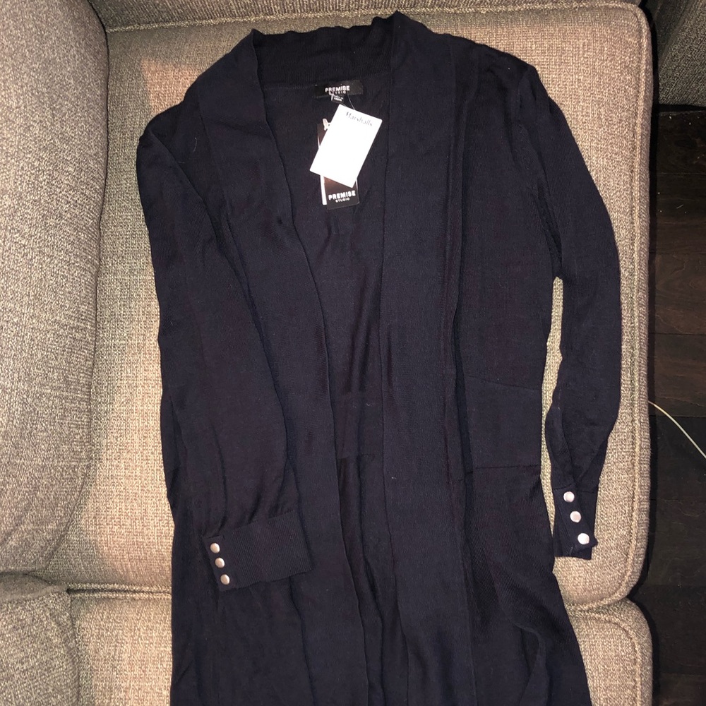 Blue cardigan sz large